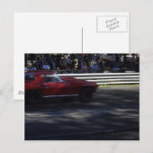 Carte Postale Petite Corvette Rouge (Devant / Derrière)