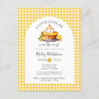 Petite Cutie Pie Citrus En vichy Baby shower