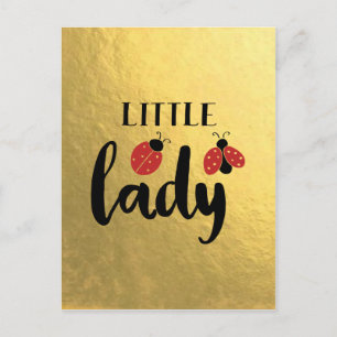 Carte Postale Petite Dame Coccinelle