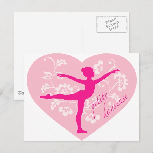 Carte Postale Petite Danseuse (Devant / Derrière)