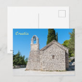 Carte Postale Petite église sur la colline de Marjan près de Spl (Devant / Derrière)