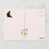 Carte Postale Petite fée et pavots (Dos)