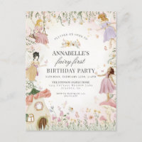 Petite Fée Premier Anniversaire Jardin Enchanté Fi