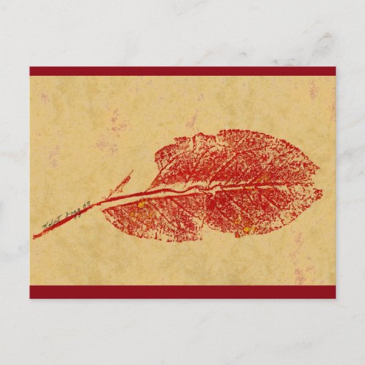 Carte postale "Petite feuille" (Devant)
