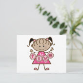 Carte Postale Petite fille 5e anniversaire Tshirts et cadeaux (Debout devant)