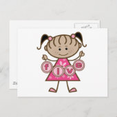 Carte Postale Petite fille 5e anniversaire Tshirts et cadeaux (Devant / Derrière)