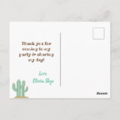 Carte Postale Petite fille au cheval Filles Merci de l'Ouest (Dos)