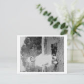 Carte Postale Petite fille avec jouet Wagon photo (Debout devant)