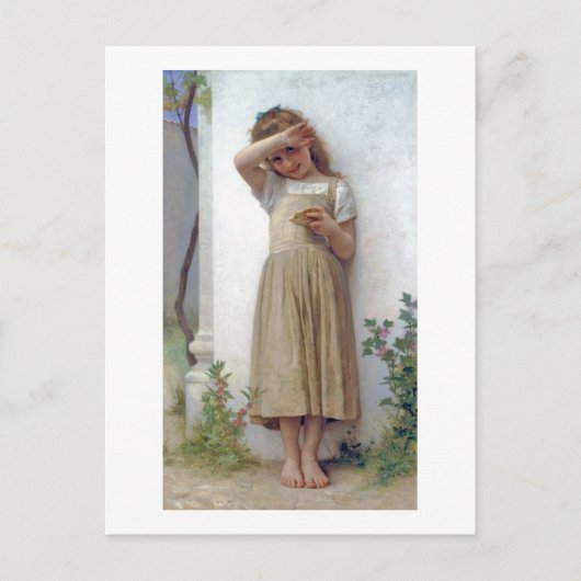 Carte Postale Petite fille, Bouguereau (Devant)