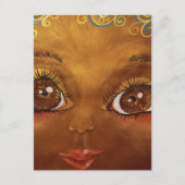 Carte Postale petite fille brune (Devant)