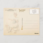 Carte Postale Petite Fille Couturière (Dos)