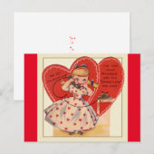 Carte Postale Petite fille des années 50 au téléphone Saint-Vale (Devant / Derrière)