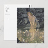 Carte Postale Petite fille et ange fée (Devant / Derrière)