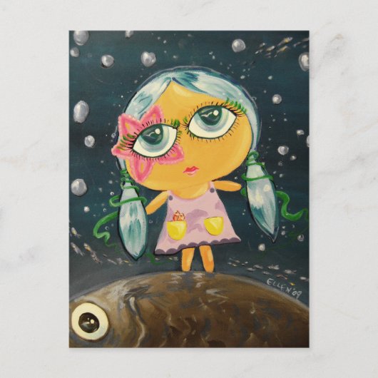 Carte Postale Petite Fille - Fille De La Mer (Devant)