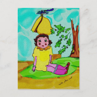 Carte Postale petite fille histoire