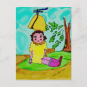 Carte Postale petite fille histoire (Devant)