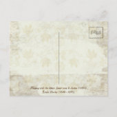 Carte Postale Petite fille Jouer avec le chaton (1893) (Dos)