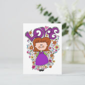 Carte Postale Petite fille mignonne (Debout devant)