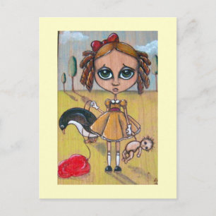 Carte Postale Petite fille perdue