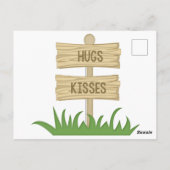 Carte Postale Petite fille Premier anniversaire Cute Rose Owl Ph (Dos)