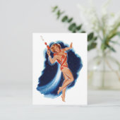 Carte Postale Petite fille spatiale (Debout devant)