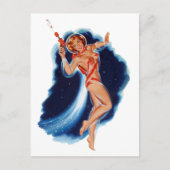 Carte Postale Petite fille spatiale (Devant)