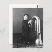 Carte Postale Petite fille Tuba (Devant / Derrière)