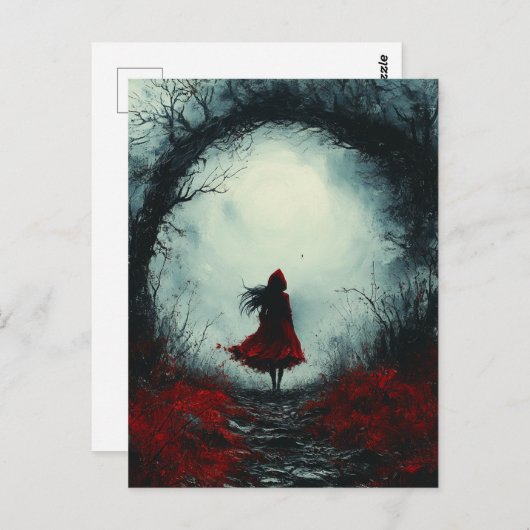 Carte Postale Petite forêt d'Imaginaires noirs (Devant / Derrière)