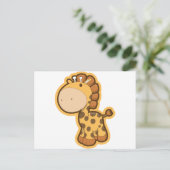 Carte Postale Petite Giraffe Orange (Debout devant)