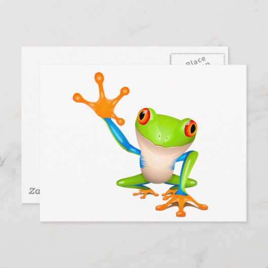 Carte Postale Petite grenouille (Devant / Derrière)