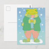 Carte Postale Petite Grenouille Douillette (Devant / Derrière)