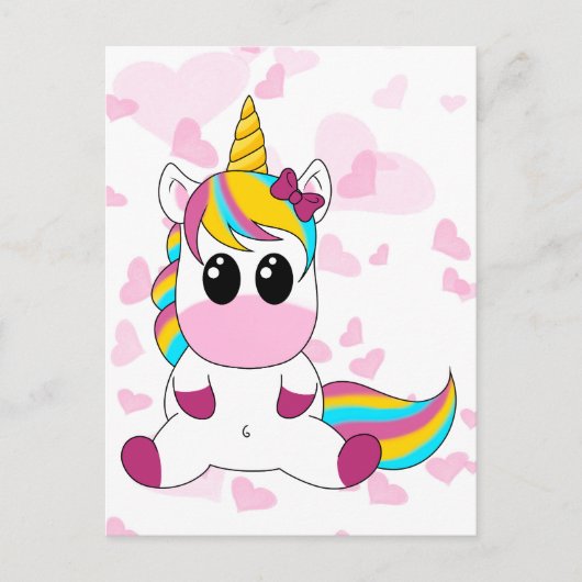 Carte Postale Petite licorne (Devant)