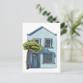 Carte Postale Petite maison aquarelle confortable (Debout devant)