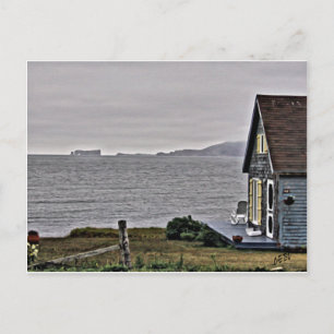 Carte Postale Petite maison donnant sur le fleuve Saint-Laurent