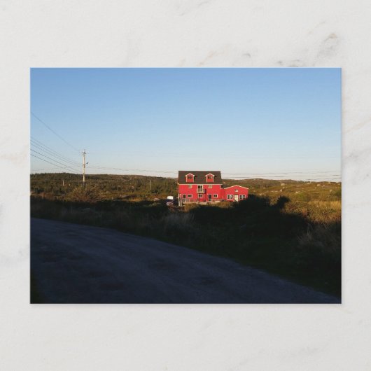 Carte Postale Petite maison rouge (Devant)