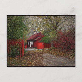 Carte Postale Petite maison rouge