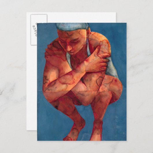 Carte Postale Petite nageuse 3 2011 (Devant / Derrière)