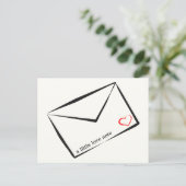 Carte Postale petite note d'amour (Debout devant)