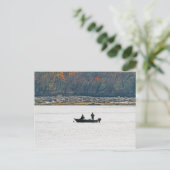 Carte Postale Petite pêche en bateau (Debout devant)