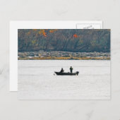 Carte Postale Petite pêche en bateau (Devant / Derrière)