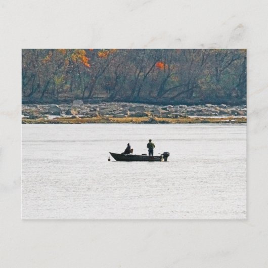 Carte Postale Petite pêche en bateau (Devant)