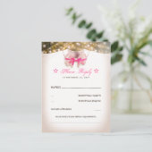 Carte Postale Petite princesse | Baby shower fille RSVP (Debout devant)