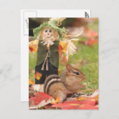 Carte Postale Petite récolte Chipmunk (Devant / Derrière)