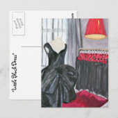 Carte Postale "Petite robe noire" (Devant / Derrière)