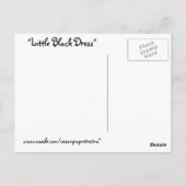 Carte Postale "Petite robe noire" (Dos)