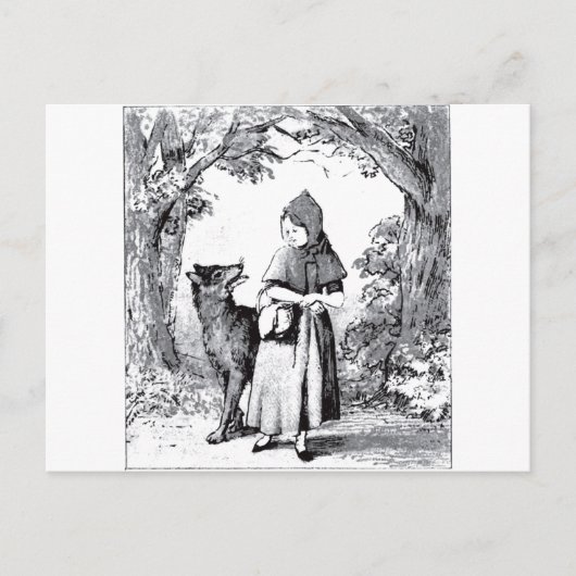 Carte Postale petite-rouge-capot-images-3 (Devant)