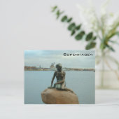 Carte Postale Petite Sirène - Copenhague (Debout devant)
