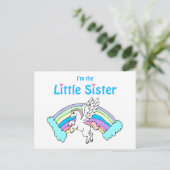 Carte Postale petite soeur de licorne (Debout devant)