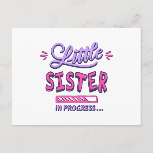 Carte Postale Petite soeur en cours (Devant)