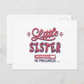 Carte Postale Petite soeur en cours (Devant / Derrière)